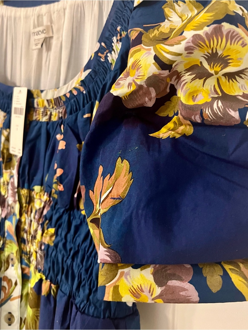 Maeve Maxi Dress in Blue, Yellow and White Floral Print - Picture 3 of 8